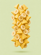 Banana e ananás liofilizados Free Fruit 