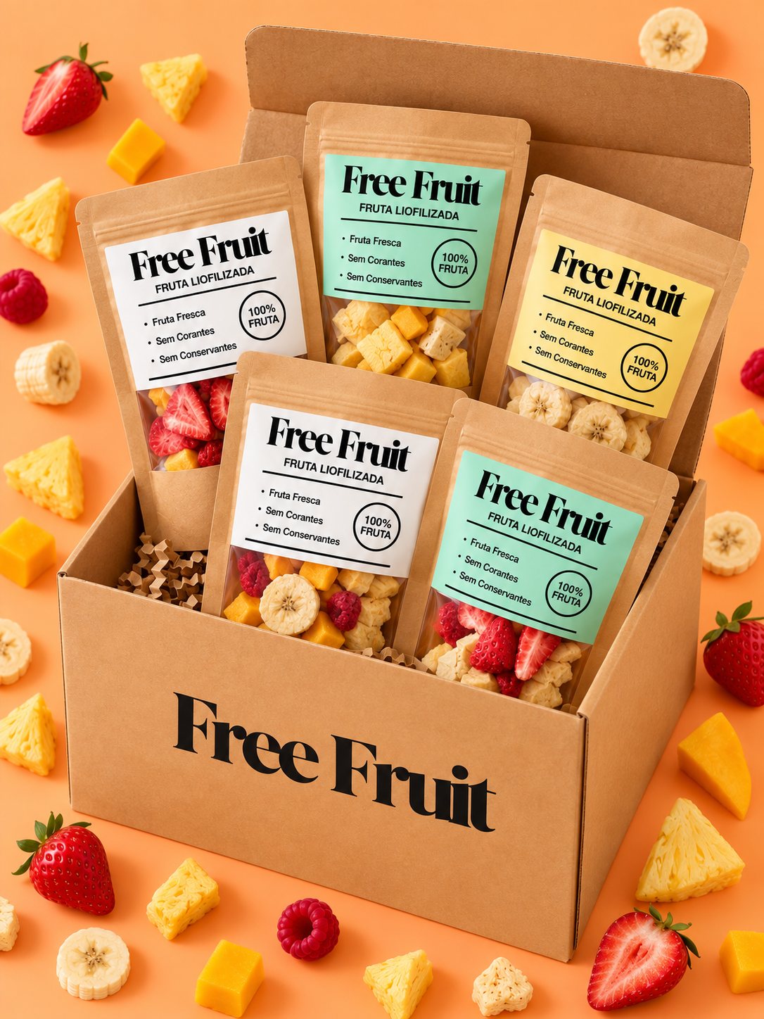 Pack Best Sellers Free Fruit - 5 Pacotes
