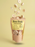 Embalagem de banana liofilizada Free Fruit – 100% fruta natural